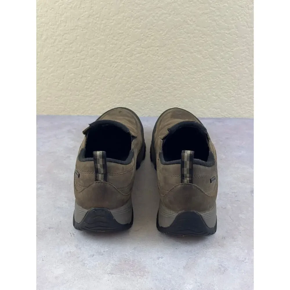 Merrell Moc Slip-On Brown Leather Waterproof Vibram Shoes J49821 Mens 12